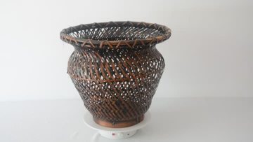 bamboo chip flower basket