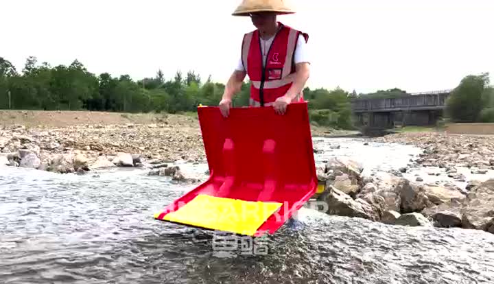 Barriera alluvione del tipo di pinna