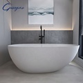 Modern Freestanding Luxury Soaking Bathtub - Custom Large Size Artificial Stone Design1