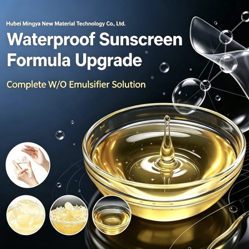 Waterproof Sunscreen Formulation with Advanced W/O Emulsifiers
