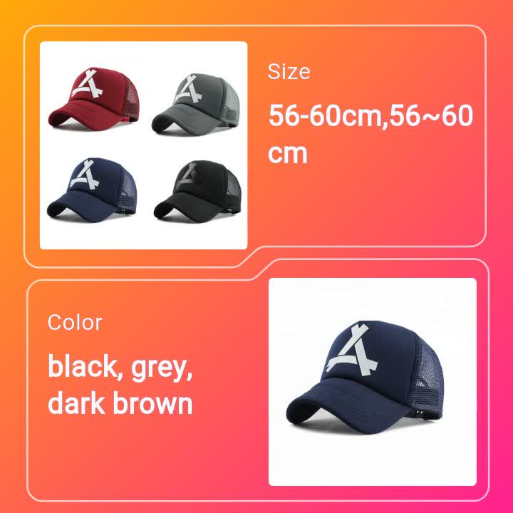 Bill Bill regolabile BIRO REGOLABILE BIRN FATTO INVERNO MACCIALE 6 PANNELLA FATTO/CURVATO BRIM LOGO BVICASO LOGO MESH TRUCHER TRUCKER HACKER/CAP1