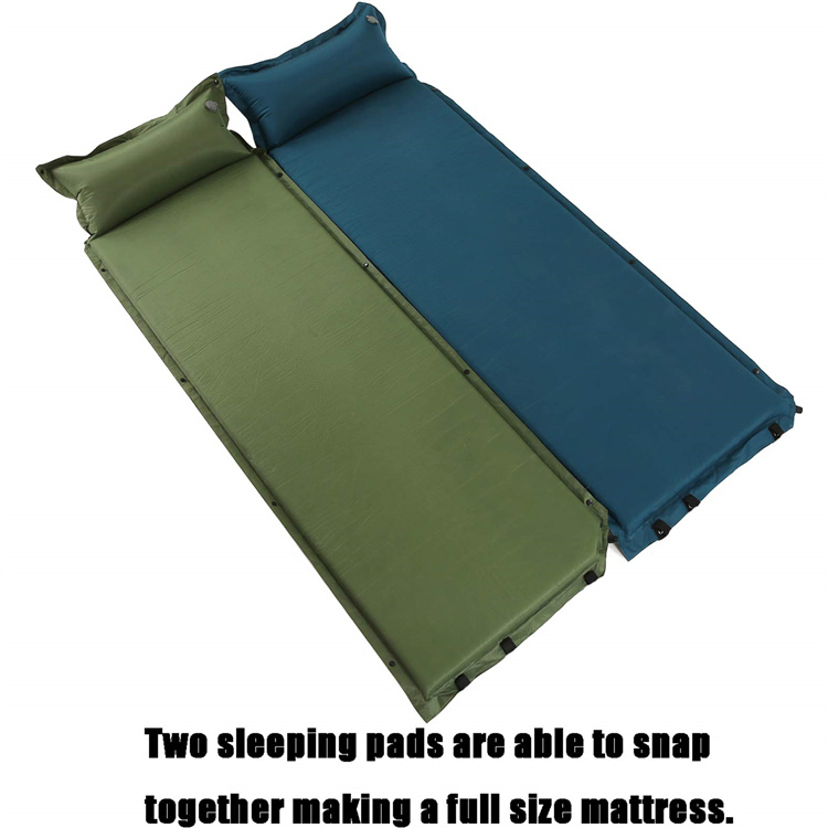 colchón de aire inflable plegable acampar alfombrilla para dormir cama colchonas de color inflexión de aire de aire con bomba incorporada