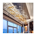 Large Scale Blown Spiral Handmade Artistic Glass Lamps for Indoor Hotels1
