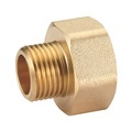 Brass Fitting Union: Male to Female Threaded Reducing Straight Pipe Join1