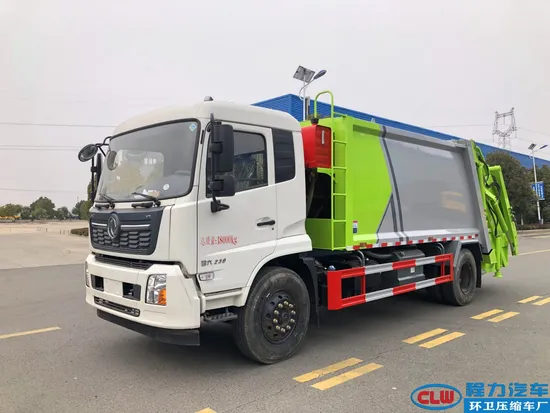 Ketibaan Baru Dongfeng 4X2 15cbm Lengan Ayun Lori Tolak Mampatan1