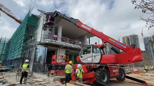 Vorkheftruck -bijlage voor glasinstallatie: de SR -serie