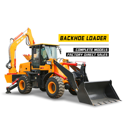 4cx Excavator and Loader Agricultural construction equipment machine Towable 2.5 Ton engine parts Mini wheel Backhoe loader