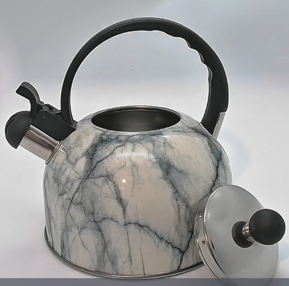 FH-005WM White Marble Roated Water Kettle