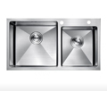 HP 304 Stainless Steel Step Handmade Waterfall Faucet Kitchen Sink1