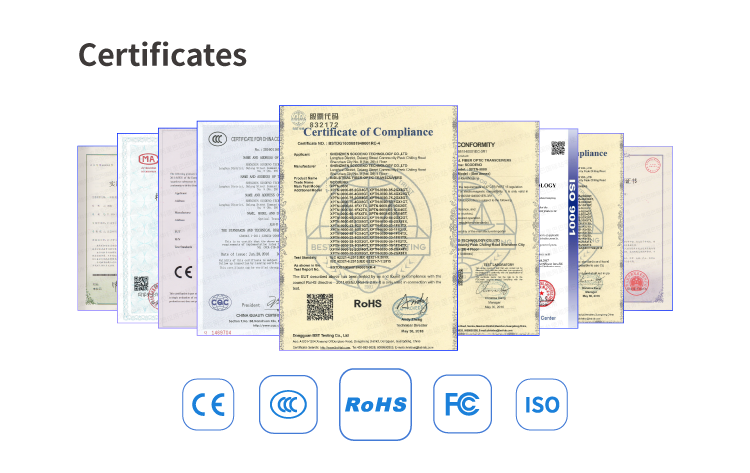 Interruptores Ethernet industriales de alto rendimiento 8 puertos RJ45 con 4 SFP Solt Gigabit