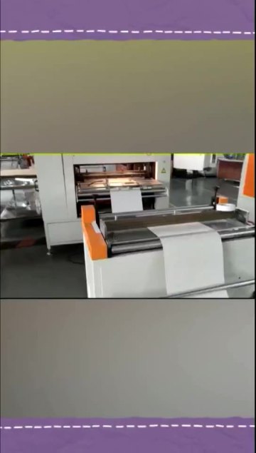 Best selling automatic paper folding gluing production line -six gererations1