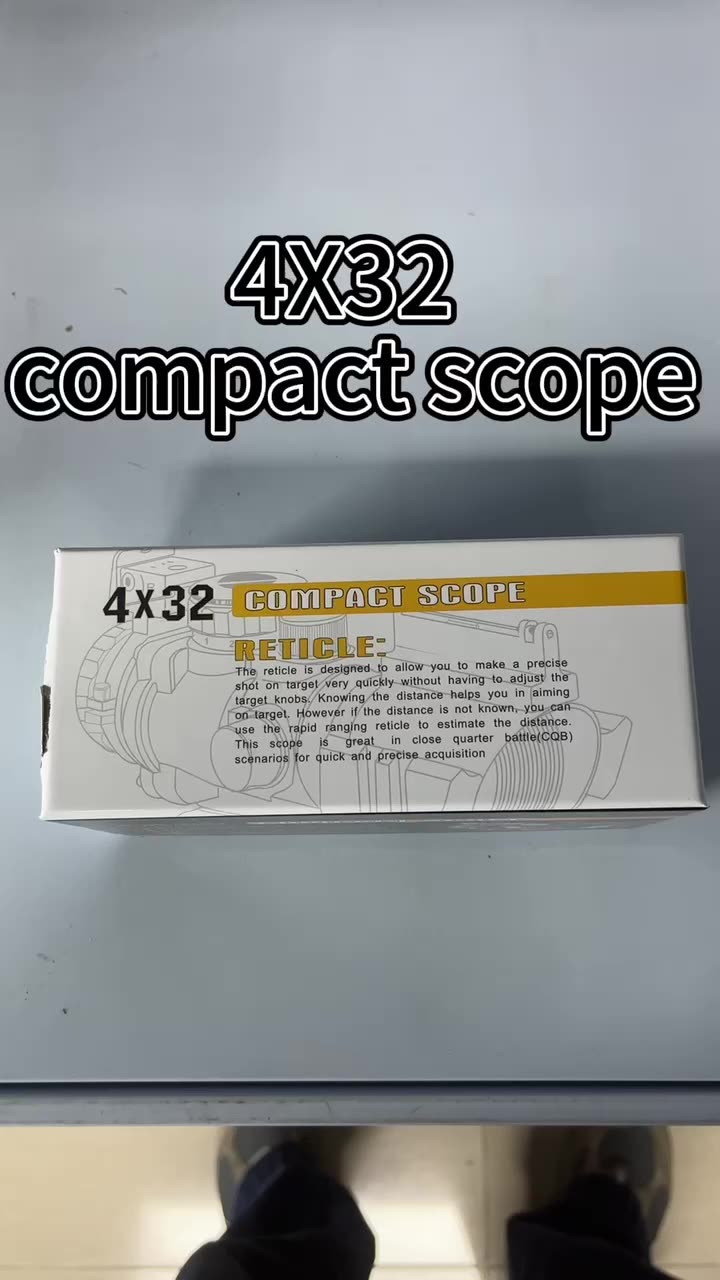 Porce de grande envergure de vue optique 4x32 Scope de chasse 4x