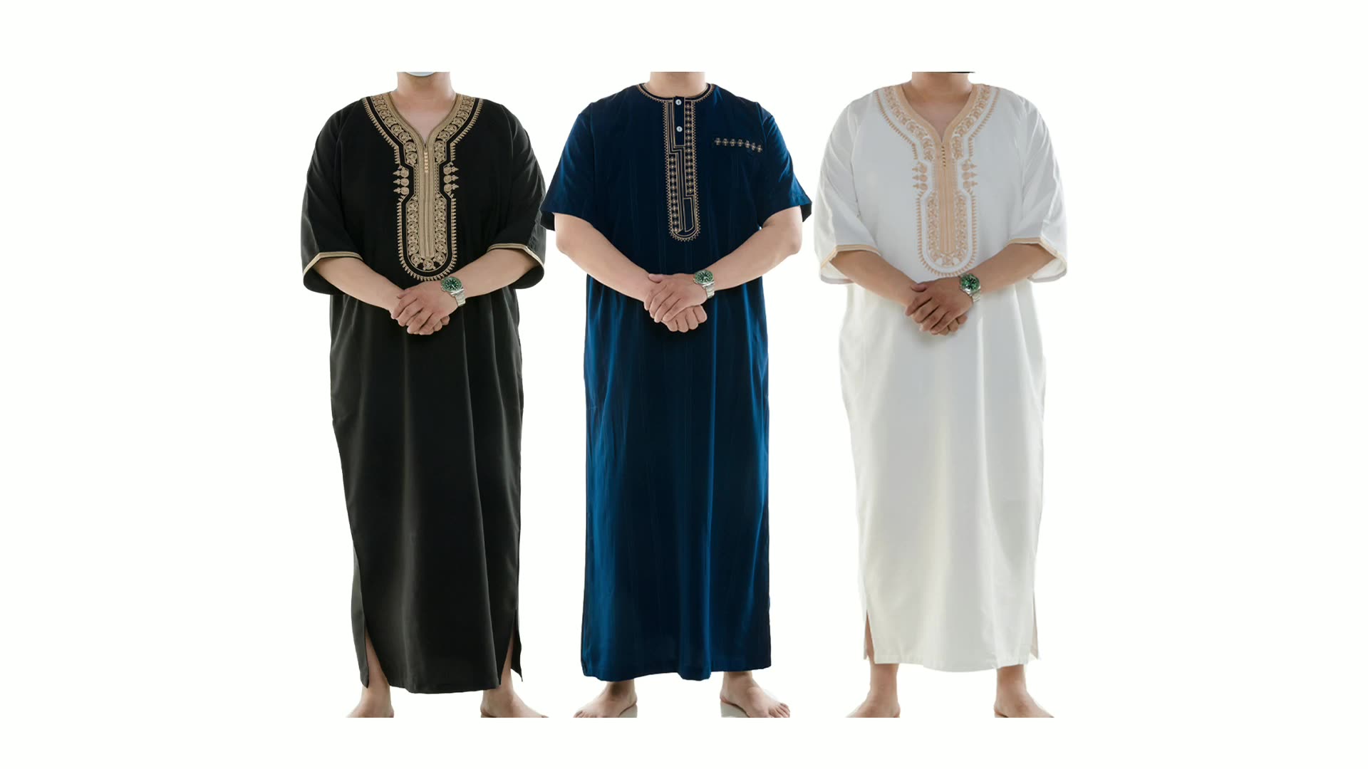 UBBA Uomini Muslim Thobe abiti musrimah vestito Oman Arabia Saudita Islam Obiti Arabi Arabic Arabici Oman Robe1
