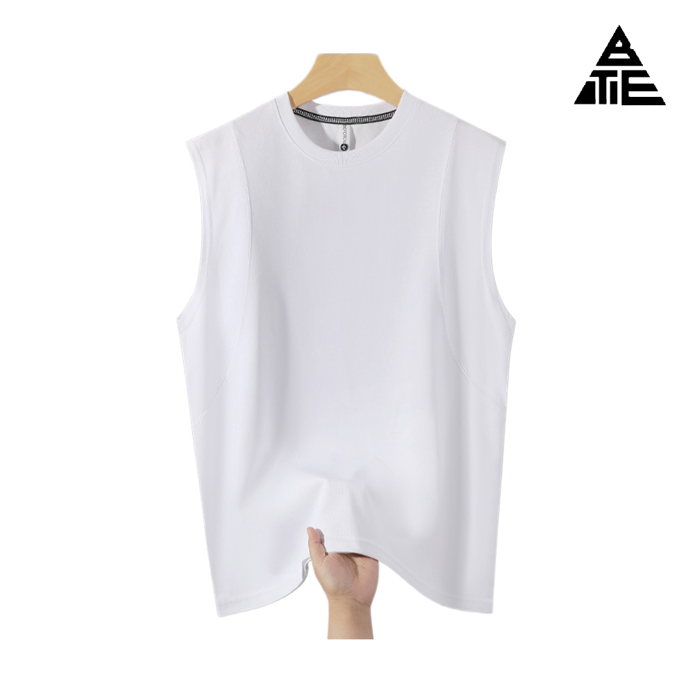 Loose solid color sleeveless
