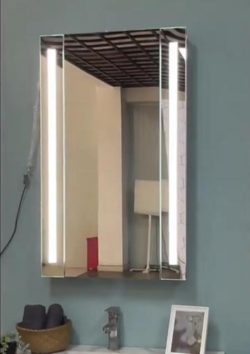 Large Size Aluminum mirror cabinet with light