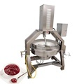 Double Jacketed Chilli Sauce Mixing Pot with Agitator1
