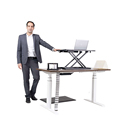 Motorized Height Adjustable Gas Spring Corner Standing Foldable Study Desk Converter1