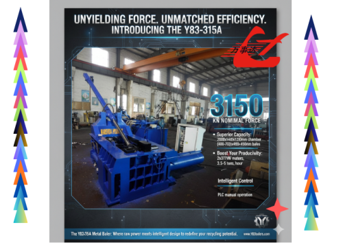 Wanshida revela o Branhura de Metal Y83-315A: um novo padrão no processamento de sucata de alto volume