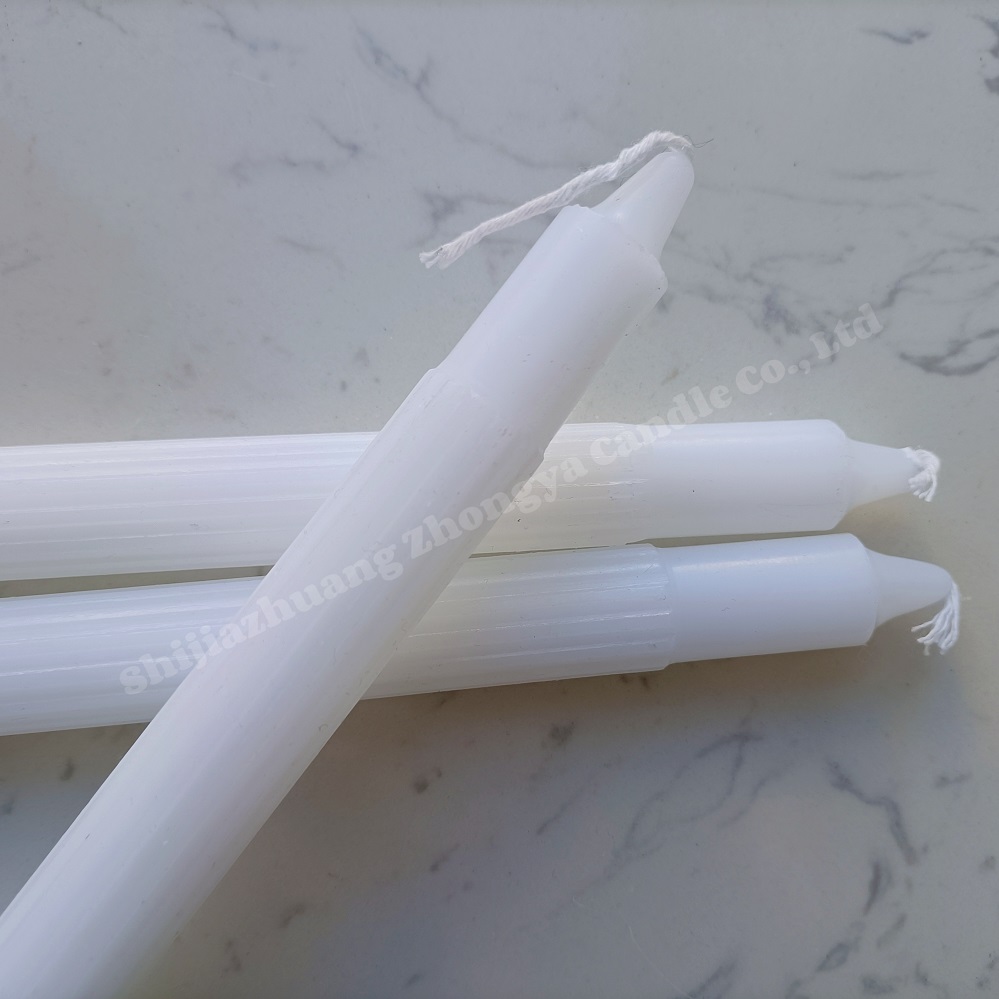 white fluted