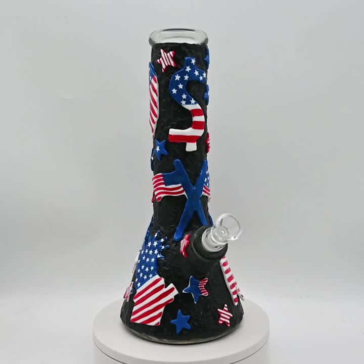 Polimer Clay Independence Day Temat Glass Bong