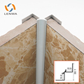 LENWA Aluminum Matt Silver Internal Corner Line for Wall Board and Panels1