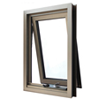 Thermische Bruch Aluminiumgasstrebe Pass durch Windows Top hung