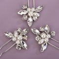 Handmade Silver Rhinestone Hair Accessories for Weddings and Parties1