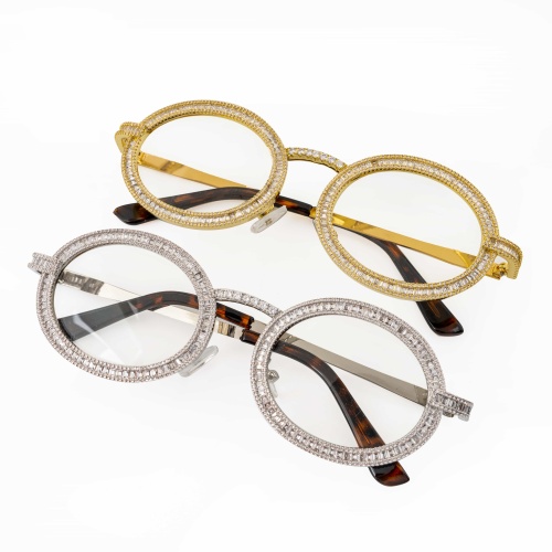 Oval Diamond Glasses Frame