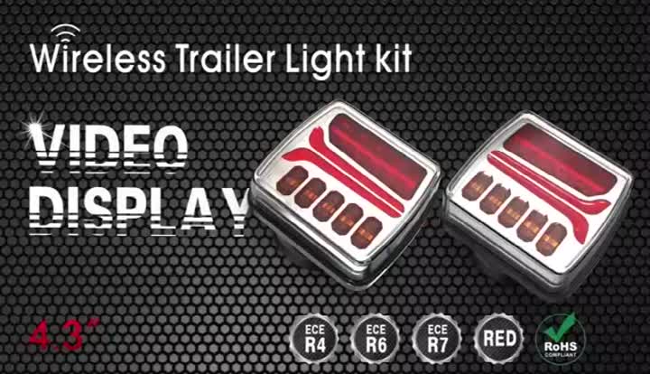 Kit de luz de reboque sem fio Kinman LED