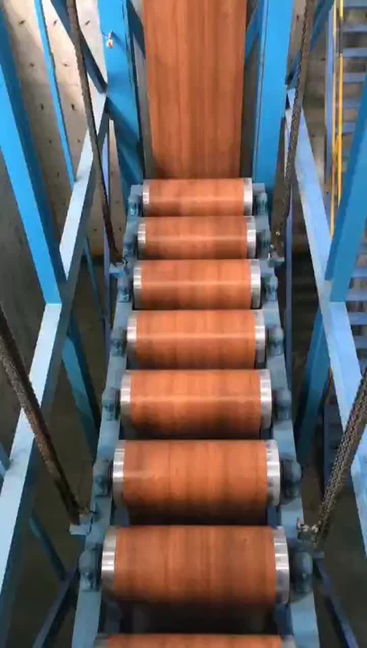 wood finish prepainted steel coil