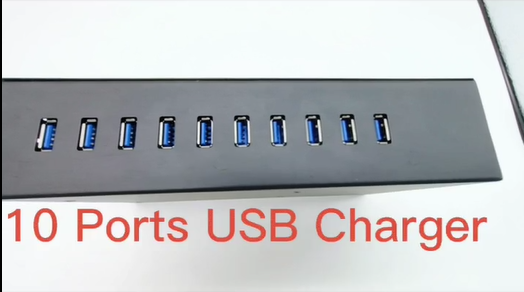 10 портового USB -зарядного устройства (120 Вт)