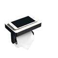 Stainless Steel Wall Mount Toilet Paper Holder with Phone Platform - Brushed Gold1