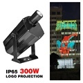 Outdoor Advertising and Security: Waterproof 300W LED Gobo Projector with Warning Line and Logo Projection1