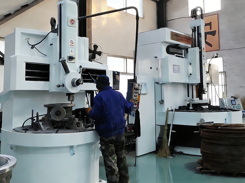 Large vertical lathe