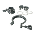 Stainless Steel Hose Clamp Ring Manufacturer 1/4 Inch Double Welded Pipe Fittings Clamp1