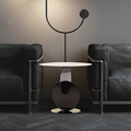 Table d&#39;appoint canapé de luxe léger moderne minimaliste petit appartement salon créatif mode métal petit coin rond table1