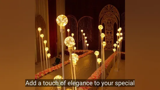 Encantadoras luces de decoración de bodas LED para eventos memorables1