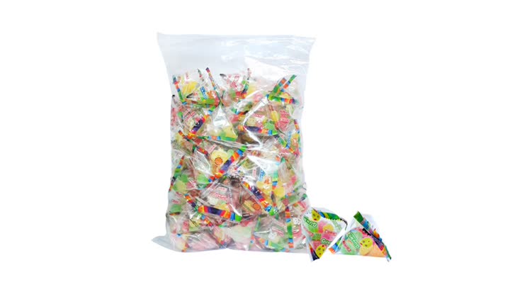 Dulces gomanos de la bolsa de triángulo