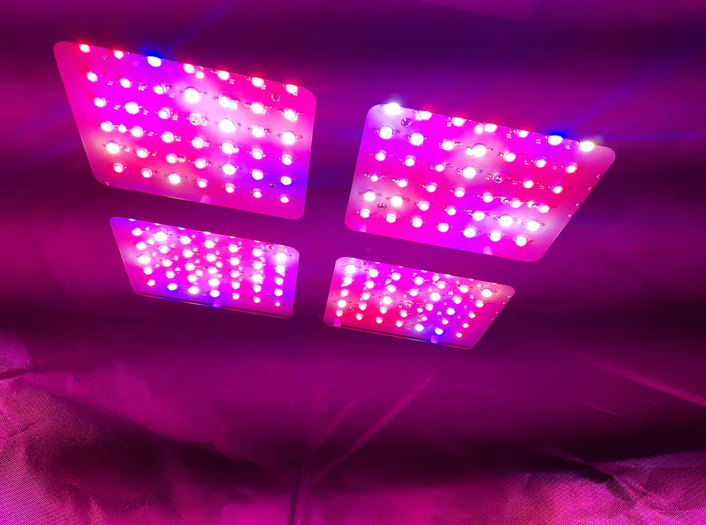 Phlizon 2pcs 1200W Square LED Grow light