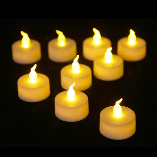 Velas calientes de luz de té led para la decoración festiva de las vacaciones1
