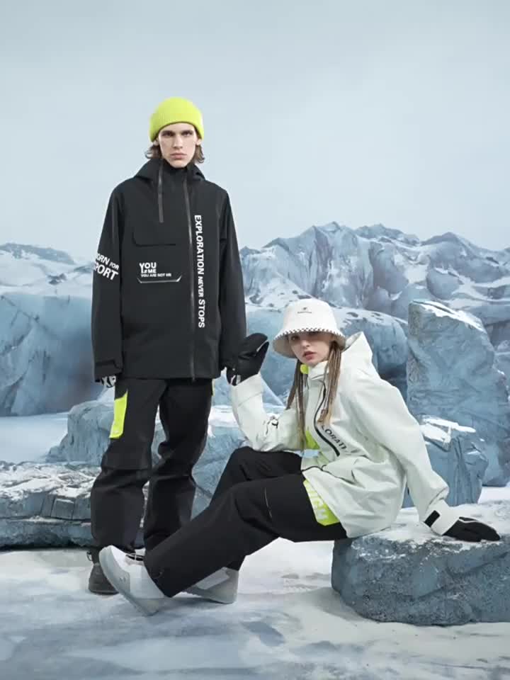 Roupas de snowboard tábua de jaqueta feminina