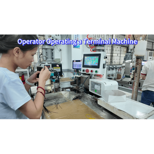 Betrieb einer Terminal-Crimpmaschine für die Kabelbaumproduktion