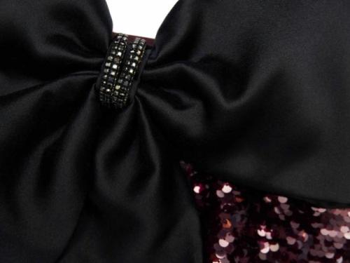 Hangzhou Meitong Garment Design Co Ltd, 화려한 저녁 행사를 위한 브라운 스팽글 리본 맥시 드레스 컬렉션 출시