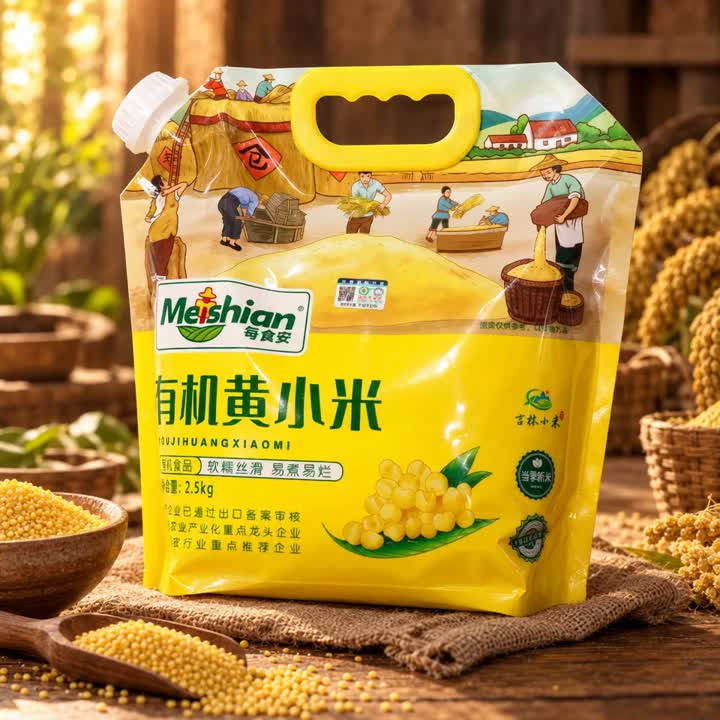 Organické žluté proso rodinné balení 2,5 kg