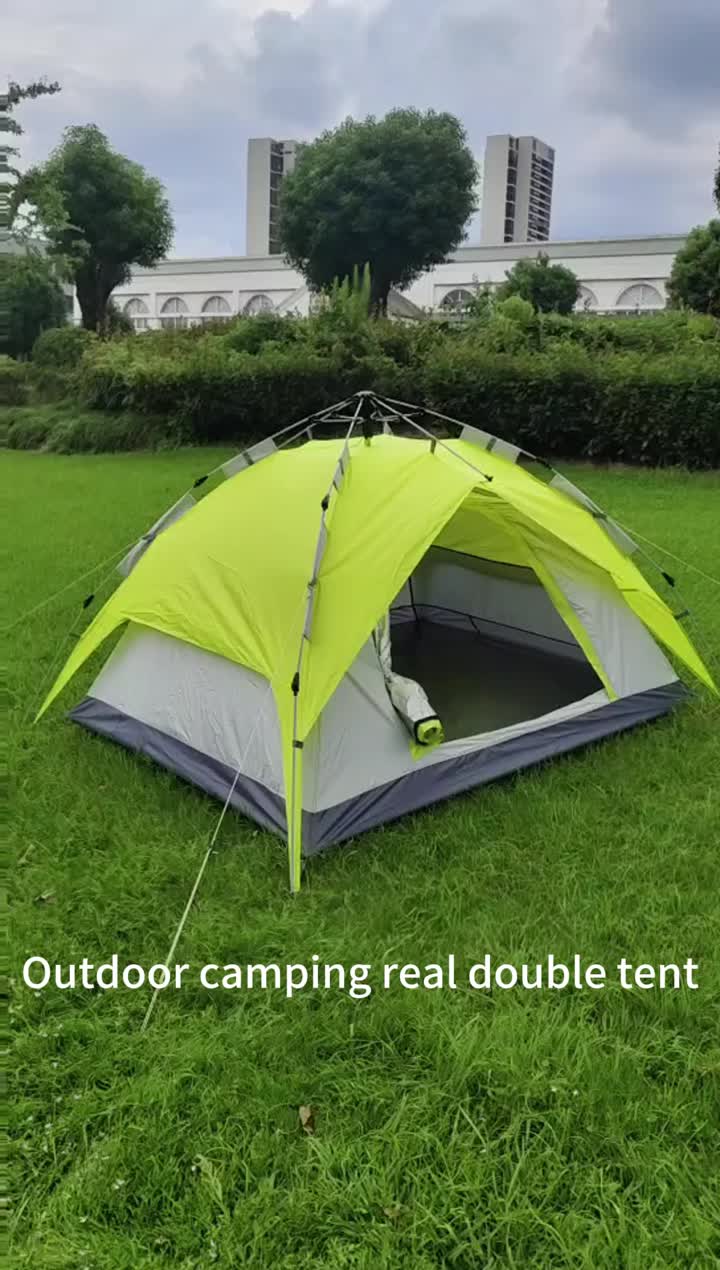 4kg green outdoor camping automatic tent