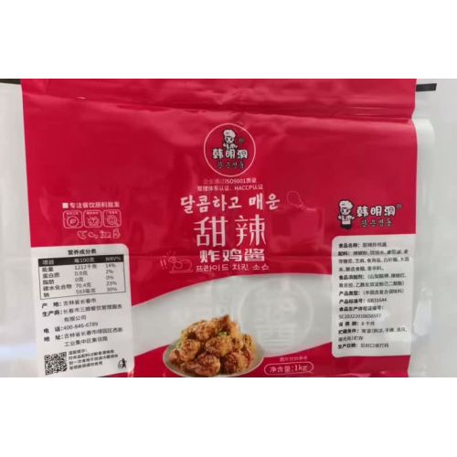 נרתיק אריזת רוטב עוף מתובל ומתובל בעמידה או שטוחה