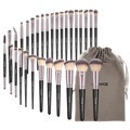 High-Quality Silks Bag Pink Foundation Cosmetic Brush Set1