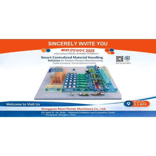 Sistema centralizado de alimentação de materiais da Niasi retorna à Exposição Internacional de Borracha e Plásticos da Chinaplas em Xangai