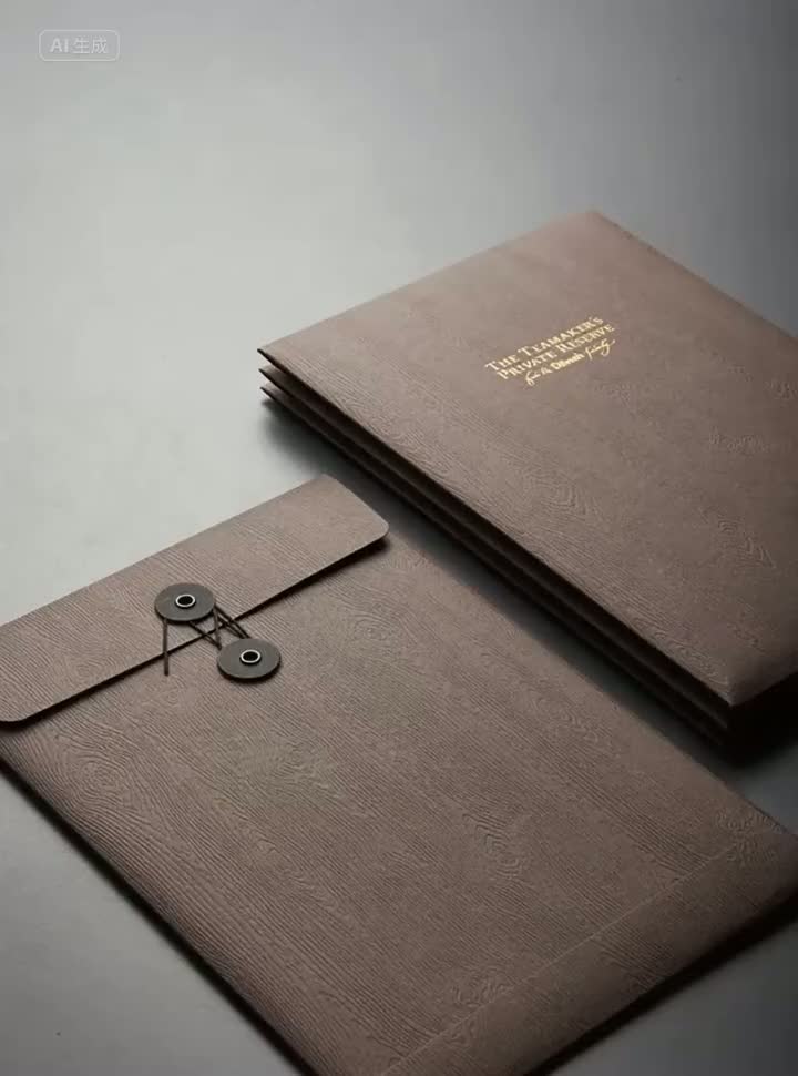 Video de producto de bolsa de archivo personalizado
