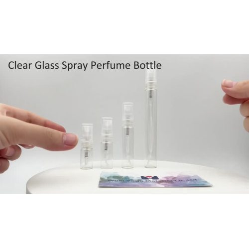 mini glass perfume spray bottle